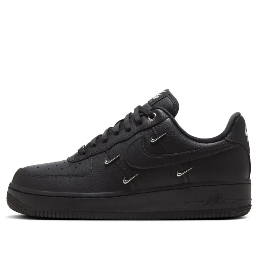 Nike Air Force 1 Low ‘Black Silver Mini Swoosh’