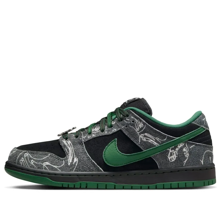 Nike x There Skateboard SB Dunk Low Pro ‘Anthracite Gorge Green’