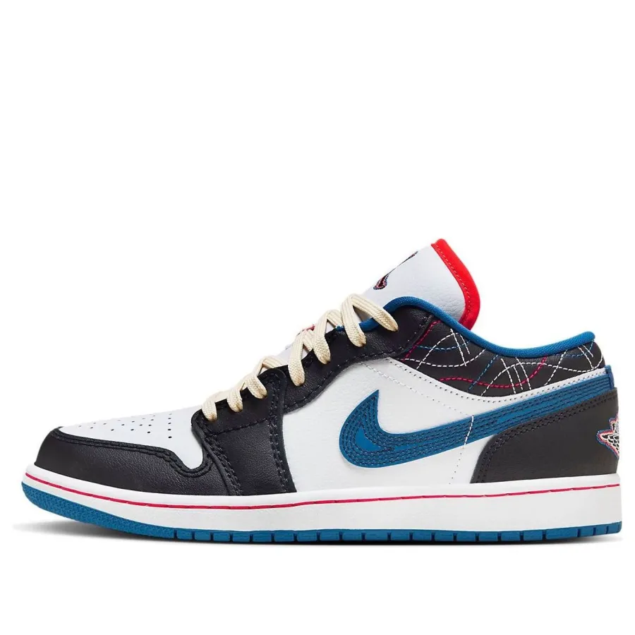 Air Jordan 1 Low ‘White Industrial Blue Siren Red’