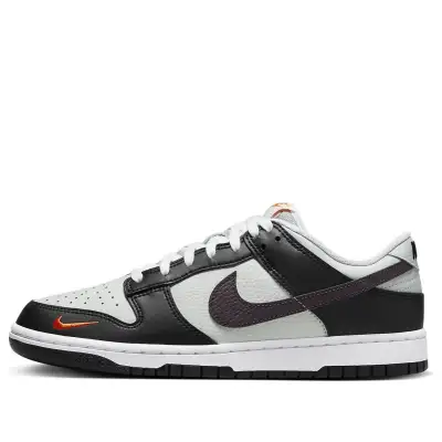 Nike Dunk Low ‘Black Total Orange Mini Swoosh’