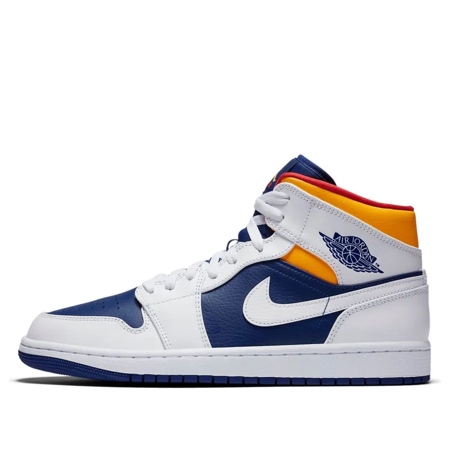 Air Jordan 1 Mid ‘White Deep Royal Blue’