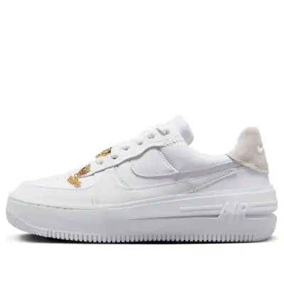 Nike Air Force 1 Low Plt Af Orm Bling ‘White Metallic Gold Summit White’