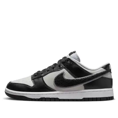 Nike Dunk Low ‘Chenille Swoosh – Black Grey Fog’