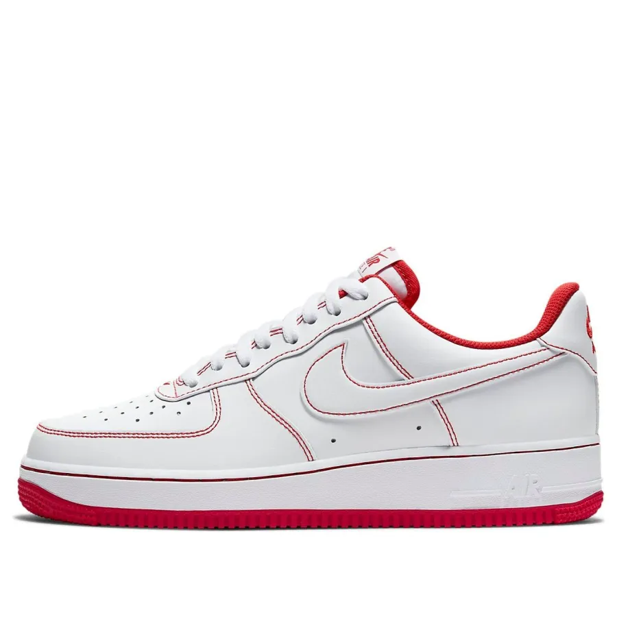 Nike Air Force 1 ’07 ‘Contrast Stitch – White University Red’