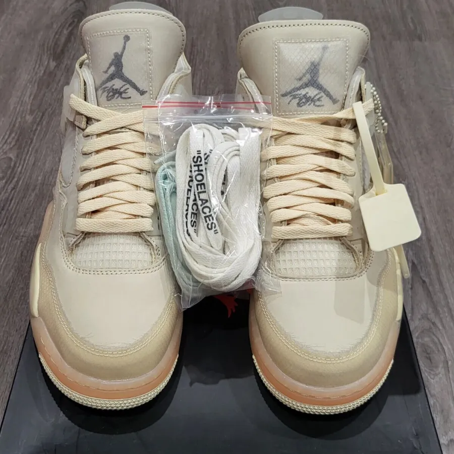 Air Jordan 4 x Off-White SP ‘Sail’ photo review